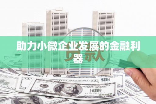 香洲助力小微企业发展的金融利器