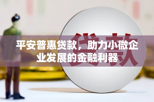 香洲平安普惠贷款，助力小微企业发展的金融利器