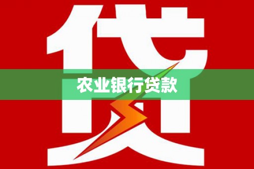 香洲农业银行贷款