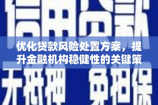 香洲优化贷款风险处置方案，提升金融机构稳健性的关键策略