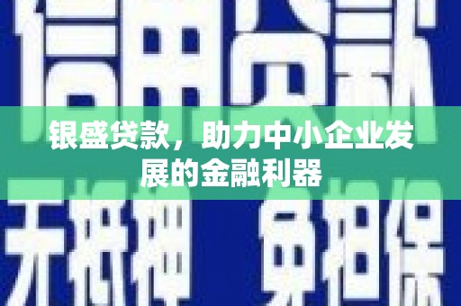 香洲银盛贷款，助力中小企业发展的金融利器