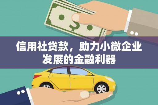 香洲信用社贷款，助力小微企业发展的金融利器
