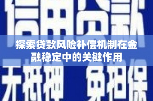 香洲探索贷款风险补偿机制在金融稳定中的关键作用