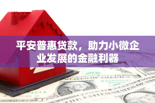 香洲平安普惠贷款，助力小微企业发展的金融利器