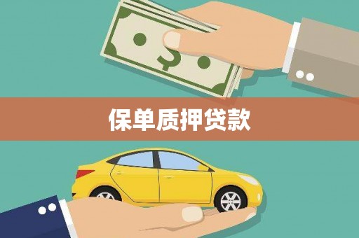 香洲保单质押贷款